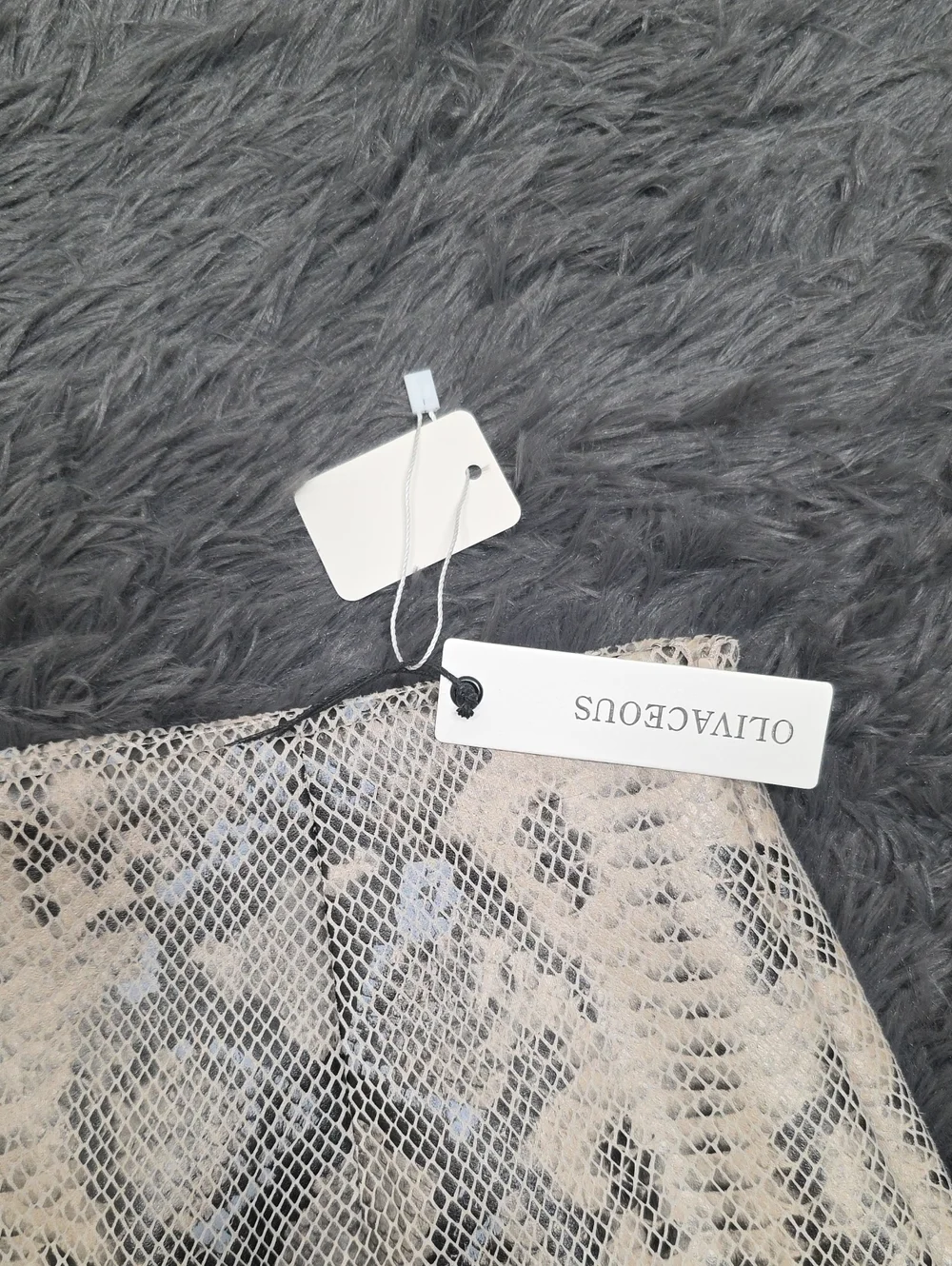 Olivaceous- Snake-Print Mini Skirt. Size L. NWT! - Picture 3 of 7